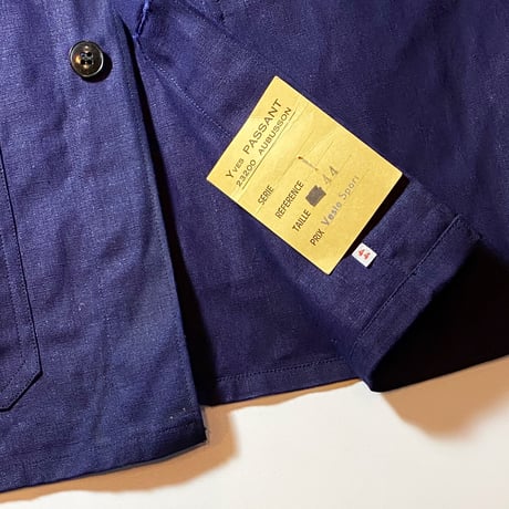 1950's French Unknown Cotton&Linen Jacket Deadstock