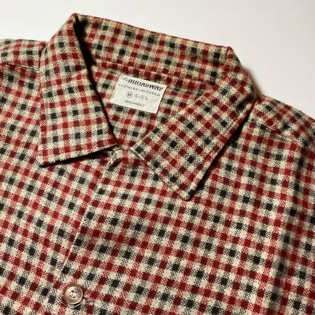 1960's The BROADWAY Flannel L/S Shirt