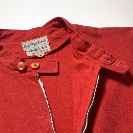 1960's Duke kahanamoku Pineapple Tweed Cotton Blouson