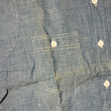1950's Sears Chambray L/S Shirt Deadstock