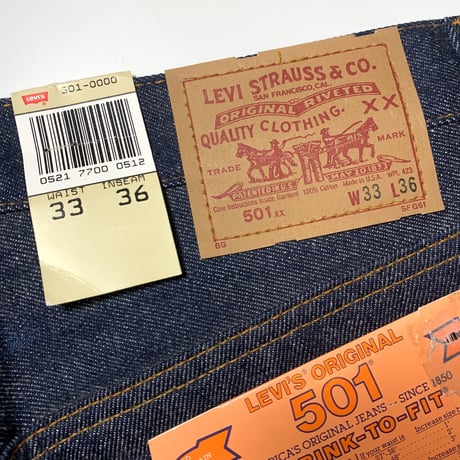 1980's Levi's 501 Denim Pants Deadstock