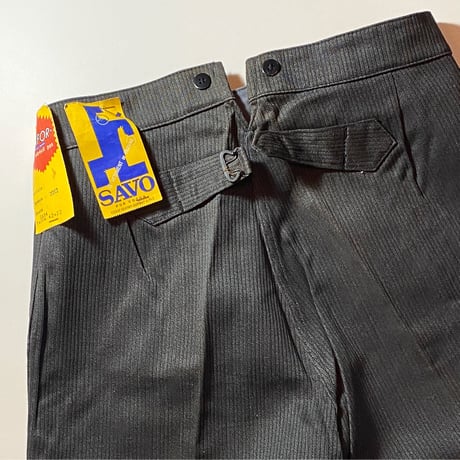 1940's SAVO Gray Pique Trousers Deadstock