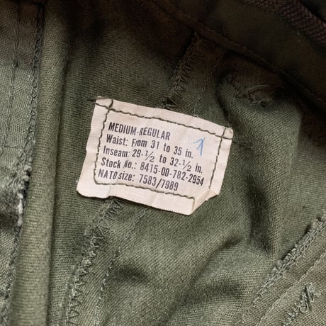 1970's US.ARMY M-65 Field Trousers Deadstock
