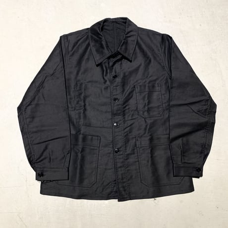 1940〜50's Le Mont-Blanc Black Moleskin Jacket Deadstock