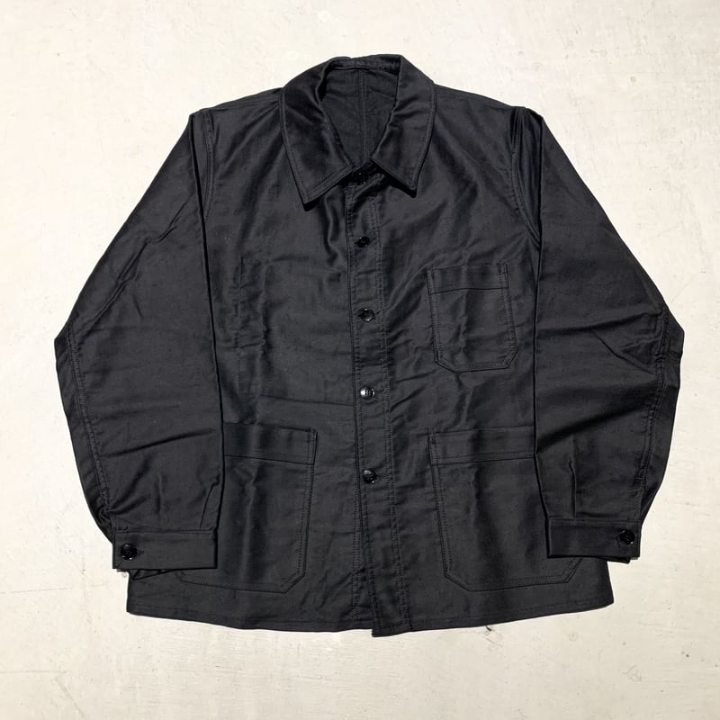 1940〜50's Le Mont-Blanc Black Moleskin Jacket D 1940〜50's Le Mont-Blanc Black Moleskin Jacket D