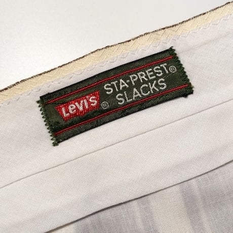 1970's Levi's STA-PREST Tapered Slacks Deadstock
