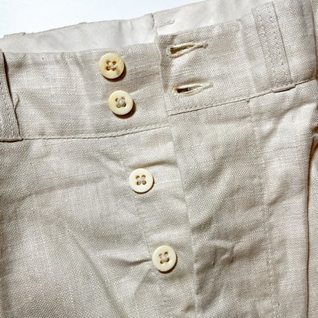 1930's Unknown Linen Trousers Deadstock