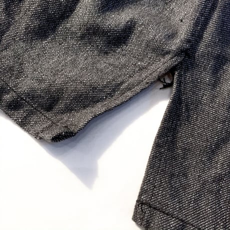 1950's French Unknown Black Chambray Atelier Coat