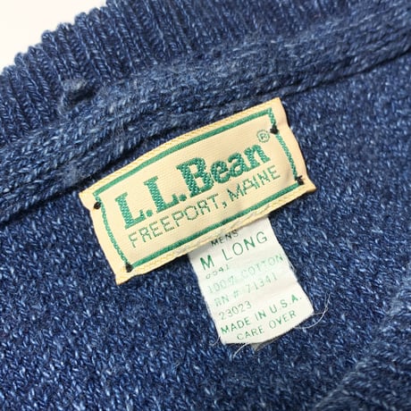 1980's L.L.Bean Indigo Cotton Sweater