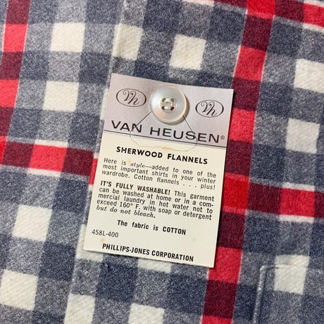 1960's VAN HEUSEN Flannel L/S Shirt Deadstock