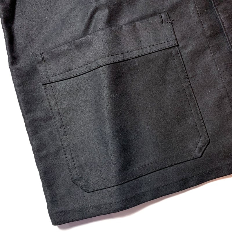 1950's Dumont-d'urville Black Moleskin Jacket D