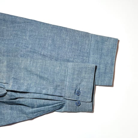 1970's US.NAVY Chambray L/S Shirt Deadstock