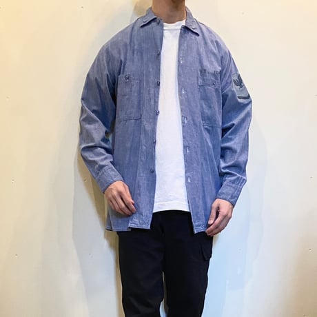 1960's US.NAVY Chambray L/S Shirt