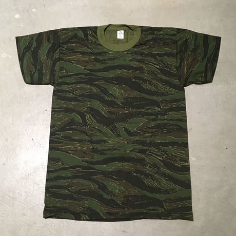 1980's Tee Swing Tiger Stripe Printed Tee Deadstock