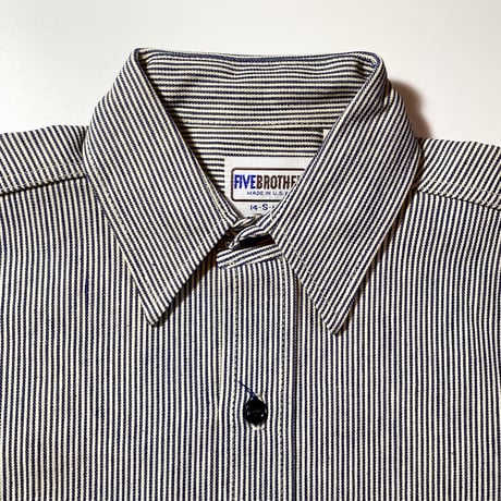 1980's〜 FIVE BROTHER Hickory L/S Shirt Deadstock