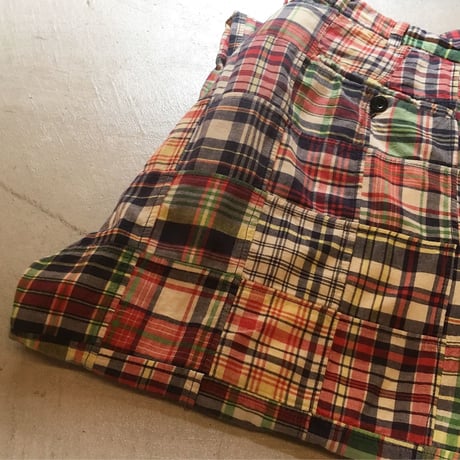 1990〜00's Polo by Ralph Lauren Indian Madras Patchwork Trousers