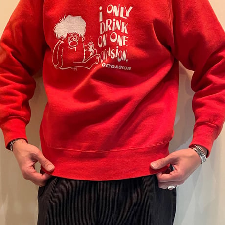 1960's Unknown Monster Printed Sweat