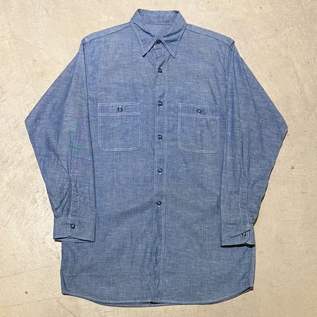 1940's US.NAVY Chambray L/S Shirt