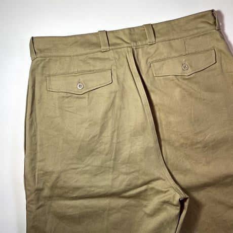 1950〜60's French Army M-52 Chino Trousers Deadstock