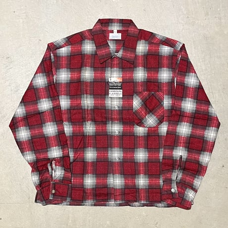 1960's DAN RIVER Flannel L/S Shirt Deadstock