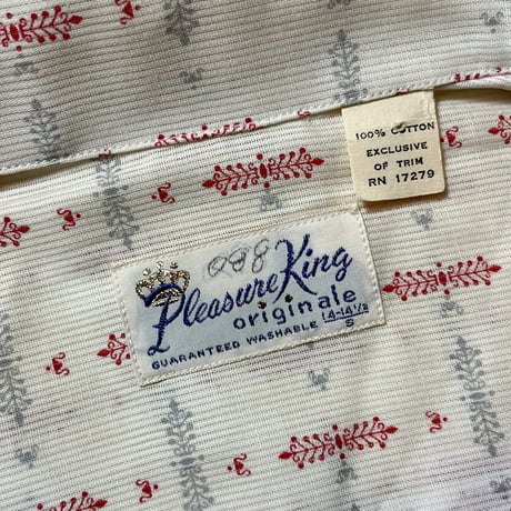 1960's Pleasure King S/S Shirt Deadstock