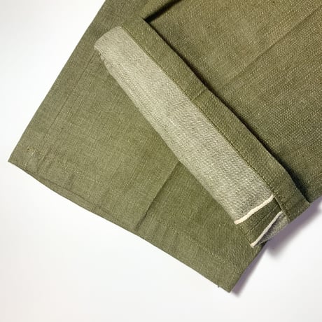 1950's British Army Green Denim Trousers Deadstock