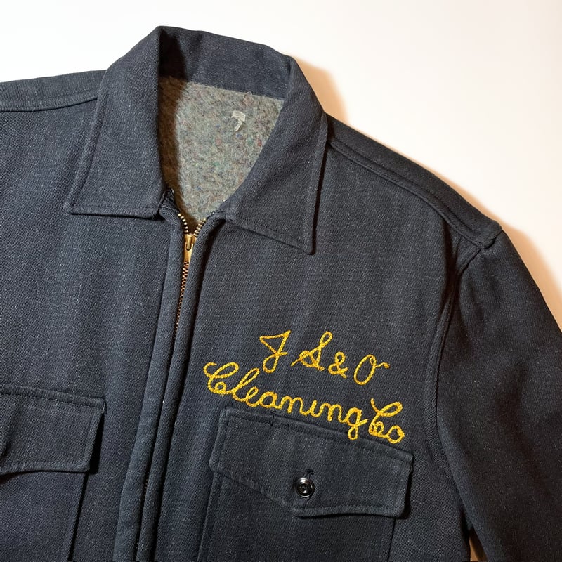 1950's〜 Unknown Black Whipcord Work Jacket | Un