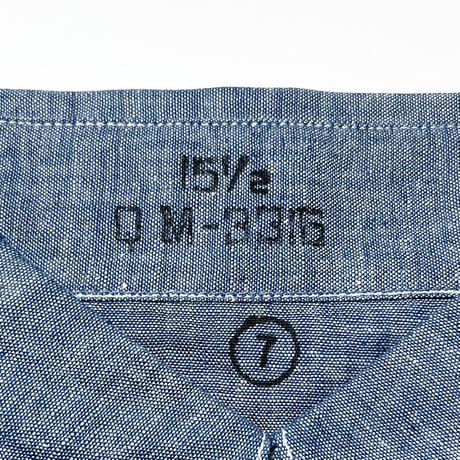 1950's US.NAVY Chambray L/S Shirt Deadstock