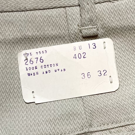 1960's Reidbord Brothers Co Tapered Pants Deadstock