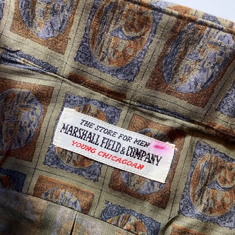 1960's MARSHALL FIELD&COMPANY L/S Shirt Deadstock