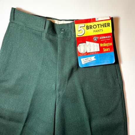 1960's 5 BROTHER Whipcord Trousers Deadstock