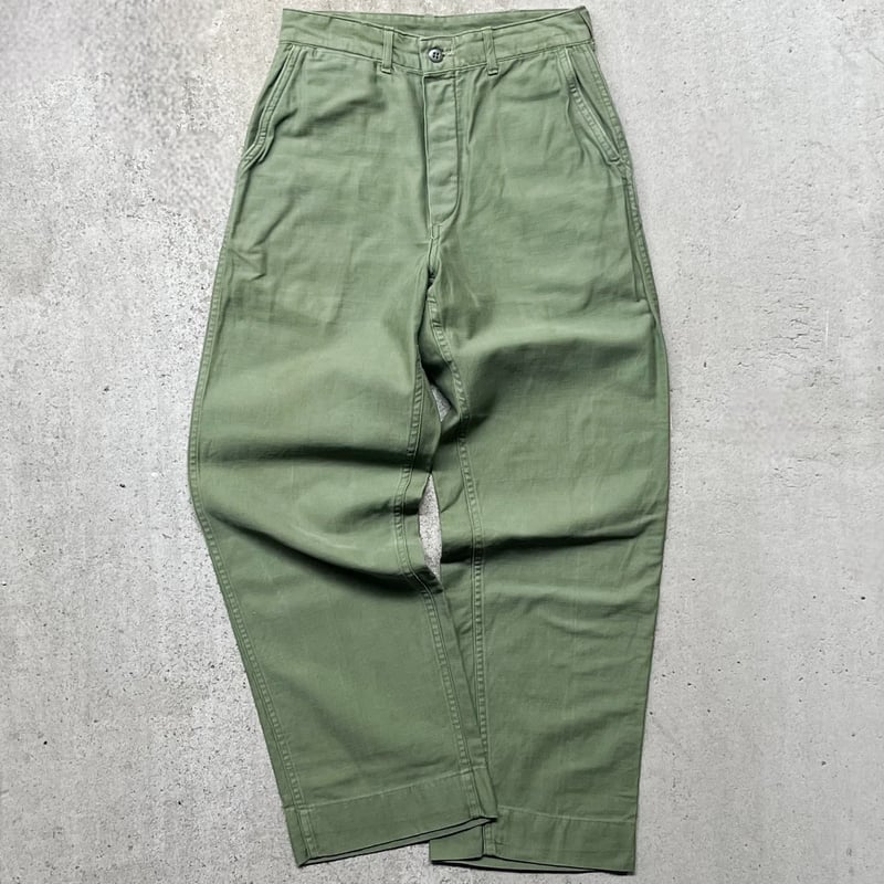 60s 米軍実物 USMC P-58 UTILITY PANTS size 32 1950-60s USMC P-58 Utility Pants / マリンコープス ベイカー パンツ