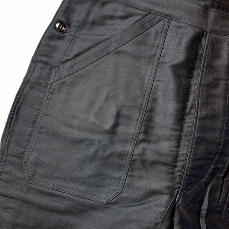 1940〜50's Le Favori Black Moleskin Overall Deadstock