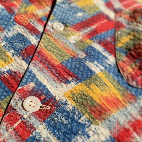 1950's Tropical Sportwear Seersucker S/S Shirt