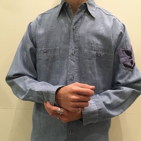 1950's US.NAVY Chambray L/S Shirt