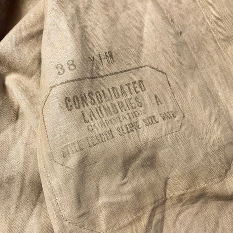 1960's  CONSOLIDATED LAUNDRIES CO Herringbone Work Jacket