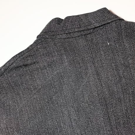 1940〜50's French Military Black Chambray Atelier Coat Deadstock