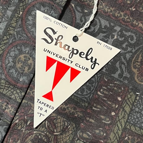 1960's Shapely L/S Shirt Deadstock