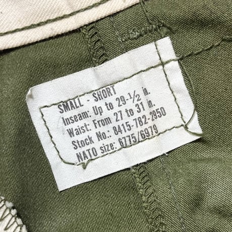 1970's US.ARMY M-65 Field Trousers Deadstock