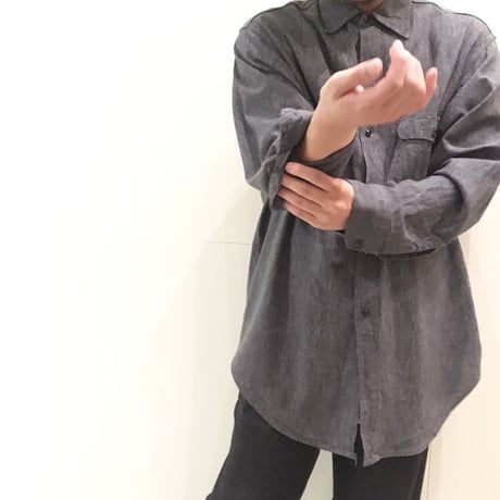 1960's BIG MAC Black Chambray L/S Shirt