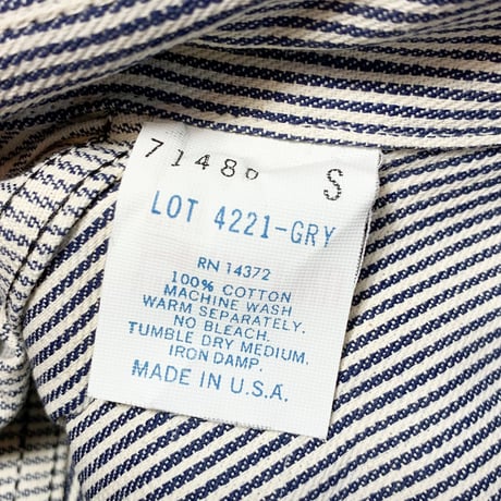 1980's〜 FIVE BROTHER Hickory L/S Shirt Deadstock