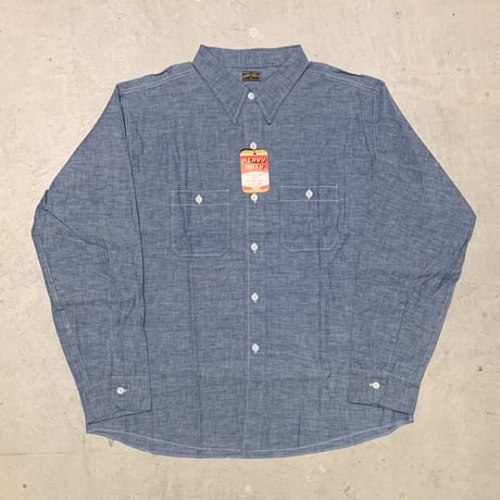 1950〜60's HEAVY DUTY Chambray L/S Shirt Deadstock