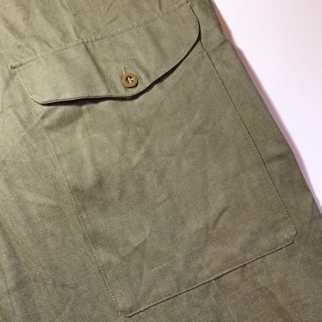 1950's British Army Green Denim Trousers Deadstock