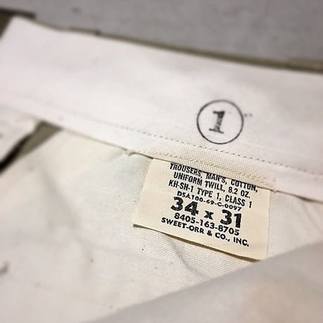 1960's US.ARMY Chino Trousers Deadstock