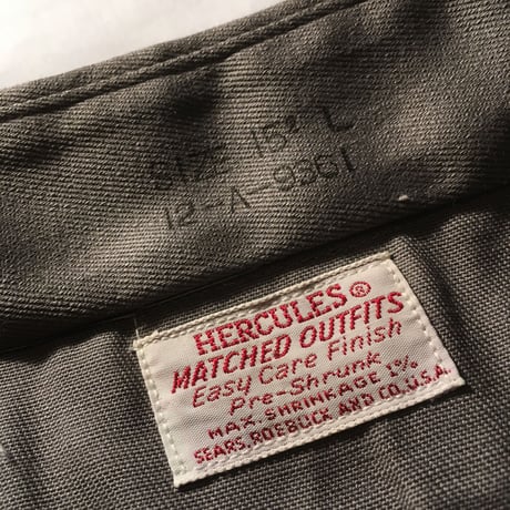 1960's HERCULES L/S Shirt Deadstock