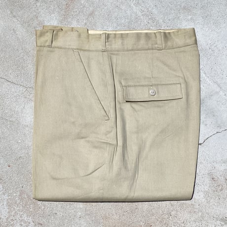1960's Unknown Cotton Tapered Pants Deadstock