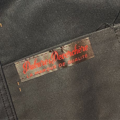 1950'sDubure&Deverchere Black Moleskin Jacket Deadstock