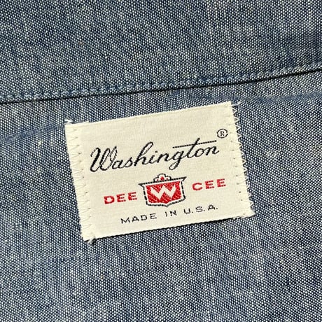 1960's Washington Dee Cee Chambray S/S Shirt Deadstock