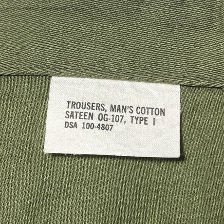 1960's US.ARMY Utility Trousers Deadstock