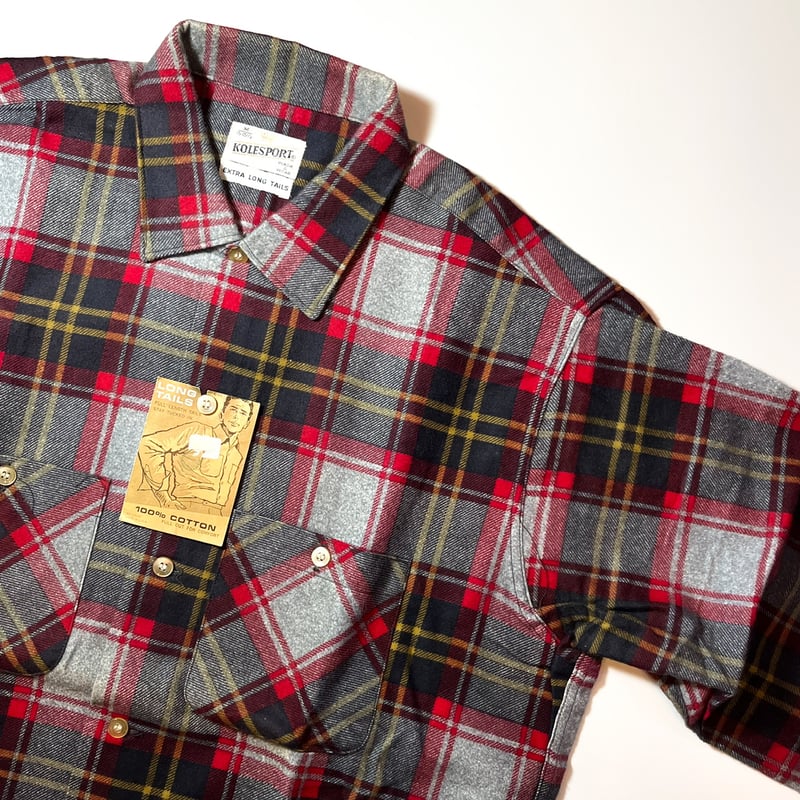 1960's KOLESPORT Flannel L/S Shirt Deadstock |